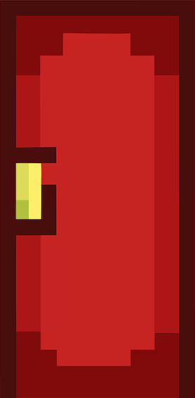 A door, unopenable.